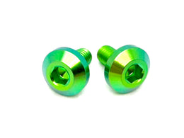 Titanium Chain Guard Bolts (2 pcs) — Surron & Segway · Titanium Surron, green