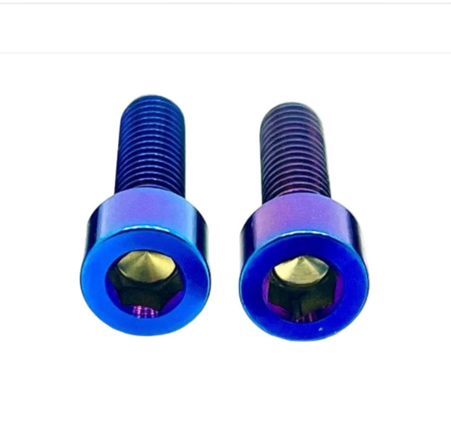 Battery Hatch Titanium Bolts, Talaria XXX, burnt blue