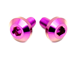 Titanium Chain Guard Bolts (2 pcs) — Surron & Segway · Titanium Surron, purple