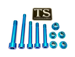 Titanium Linkage / Rear Shock Mount Kit for Talaria MX3/ MX4/ MX5 · Titanium…, teal