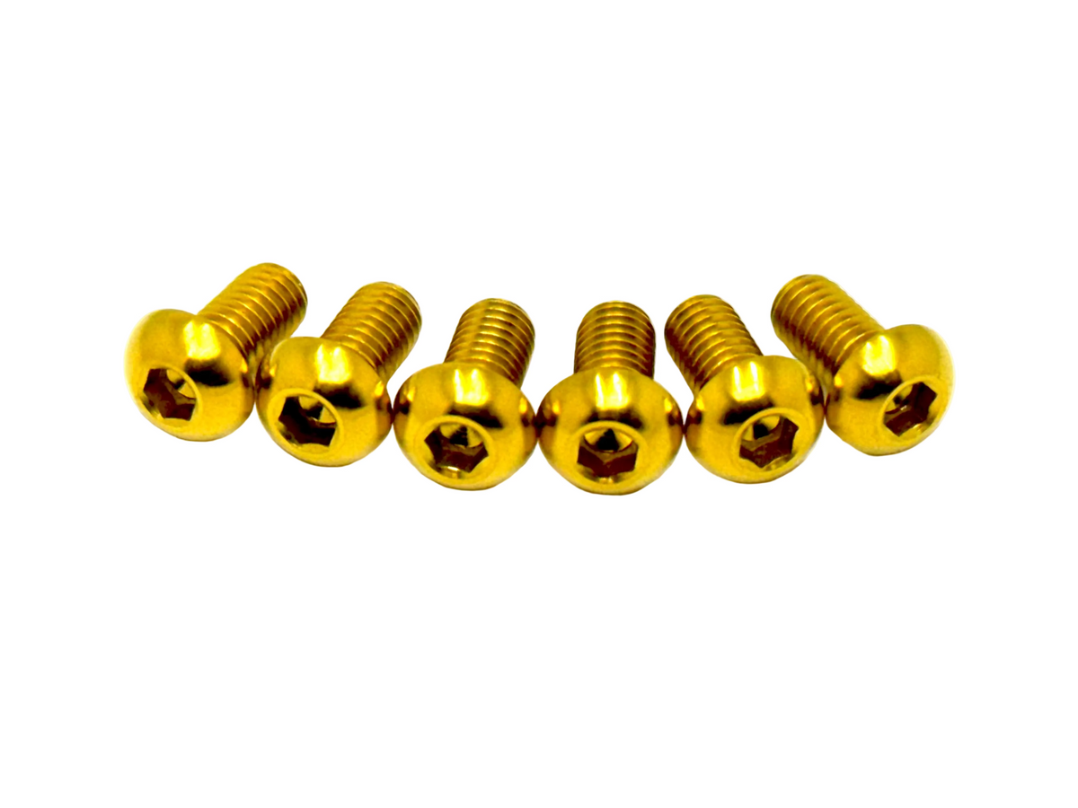 Titanium Rear Rotor Bolts - Most for E-Ride Pro SS, gold