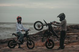 Riding'times GT54 and GT54 Pro side by side on the beach