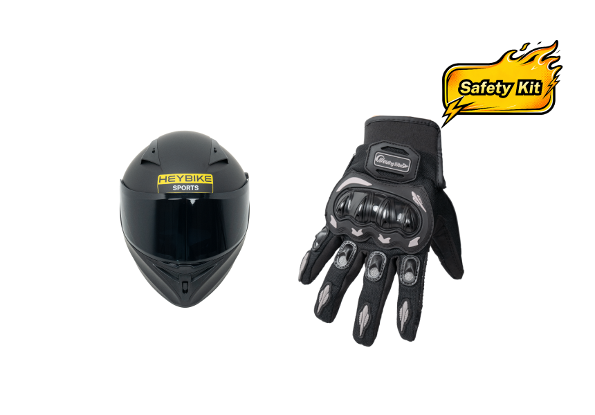 Heybike Helmet & Gloves Safety Kit