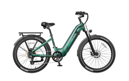 Heybike Hybrid in emerald green, view 13