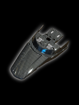 Carbon-Look Rear Seat Fender, Light Bee X, view 2