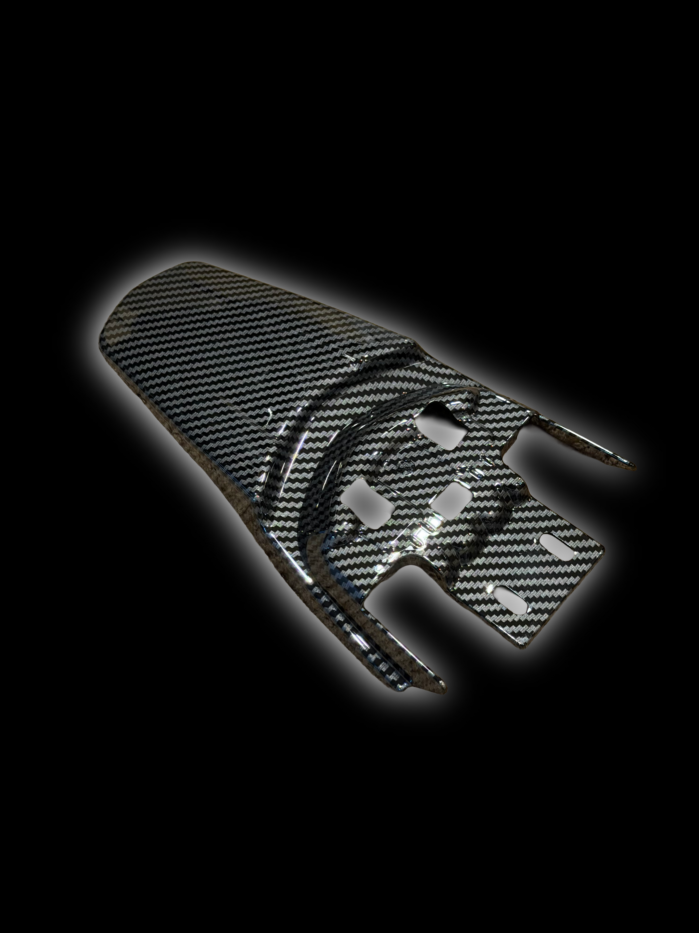Carbon-Look Rear Seat Fender, Light Bee X, view 1