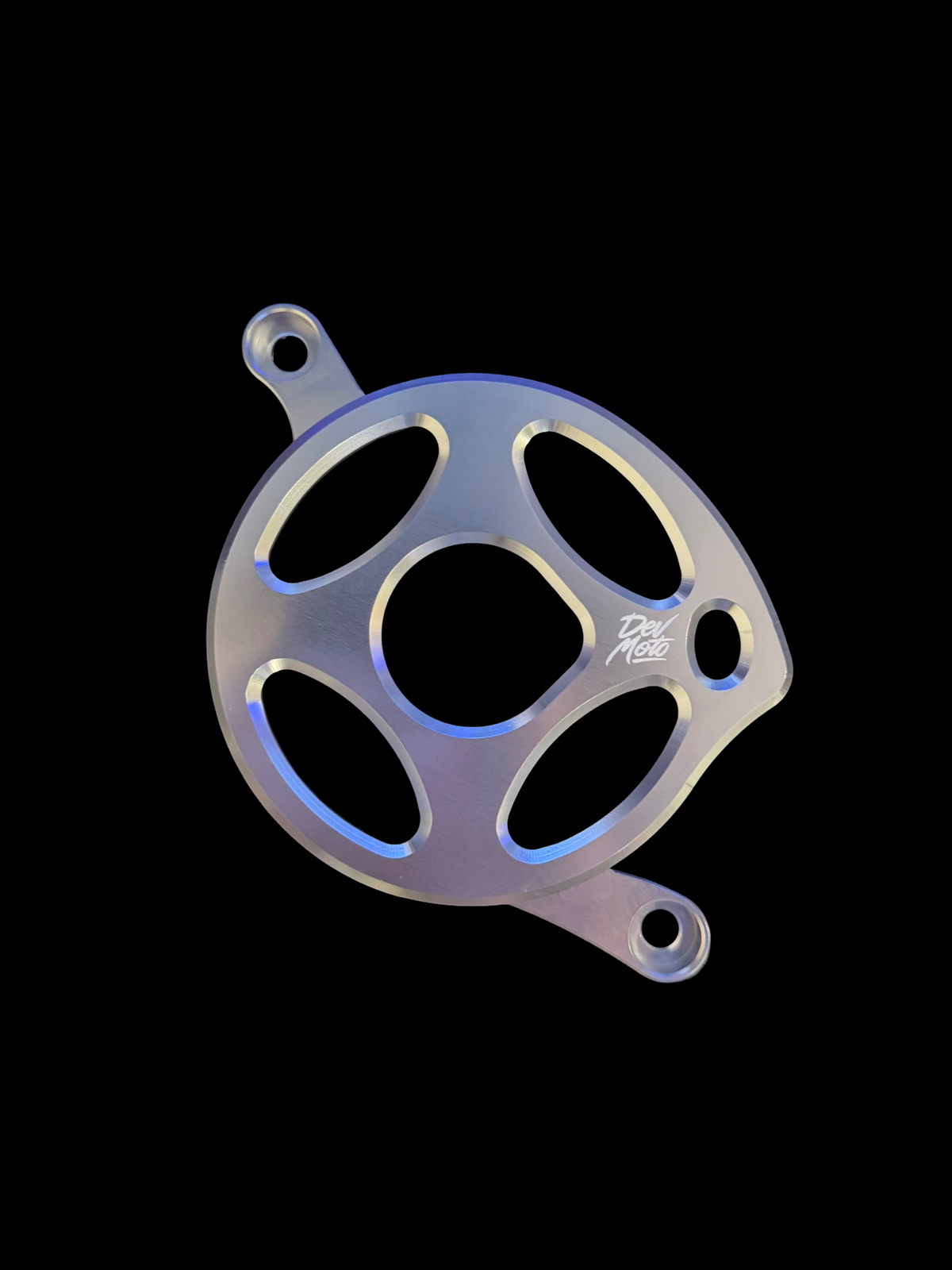 CNC Metal Motor Cover, Two-Bolt Install, view 3