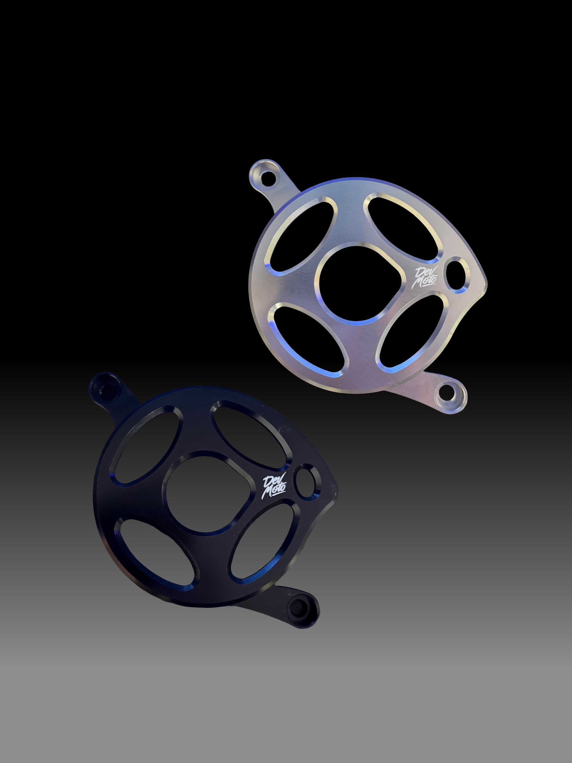 CNC Metal Motor Cover, Two-Bolt Install, view 1