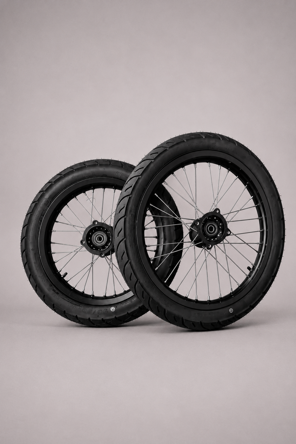 Yozma IN 10 14/17 Wheel Set, Black or Chrome, black