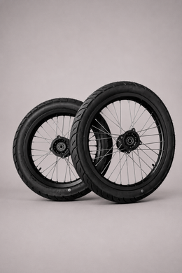 Yozma IN 10 14/17 Wheel Set, Black or Chrome, black