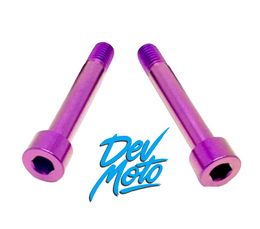 Titanium Rear Shock Bolt Set, Surron and Talaria, pink/purple