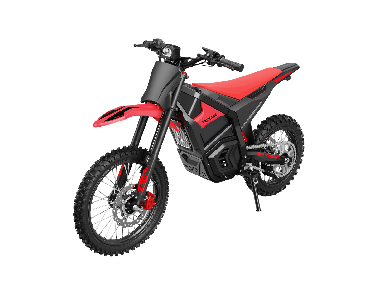 Yozma IN 10 Pro red, front three-quarter view