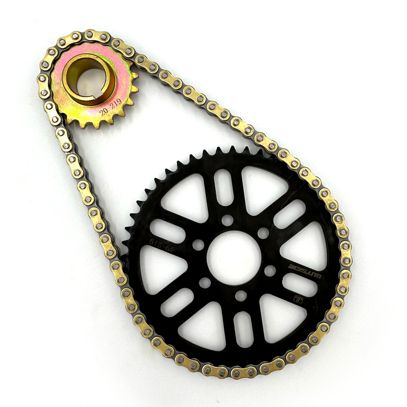 DirtyBike Surron LBX 219 RK Non-Sealed Primary Belt to Chain Conversion Kit