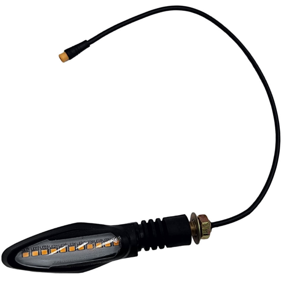 MotoTec Lowboy 60v 2500w Turn Signal Rear Left 10in Barrel