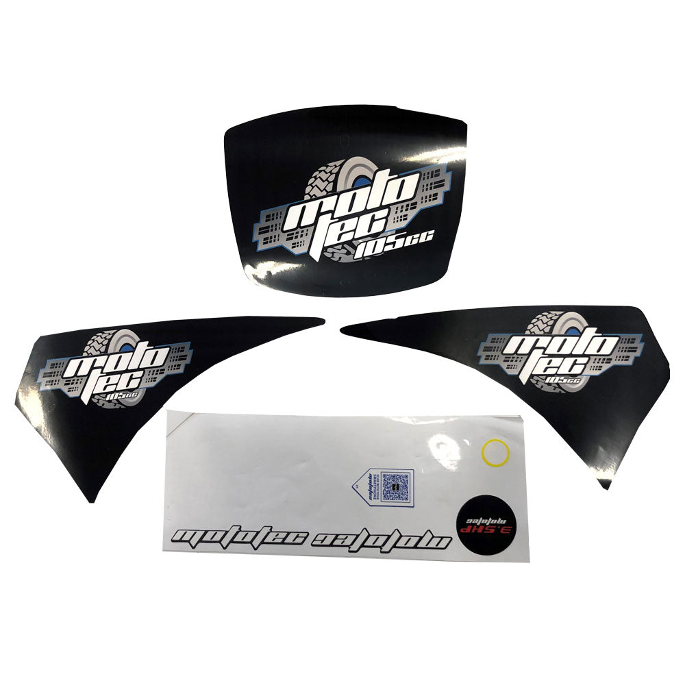 MotoTec 105cc Mini Bike Sticker Kit