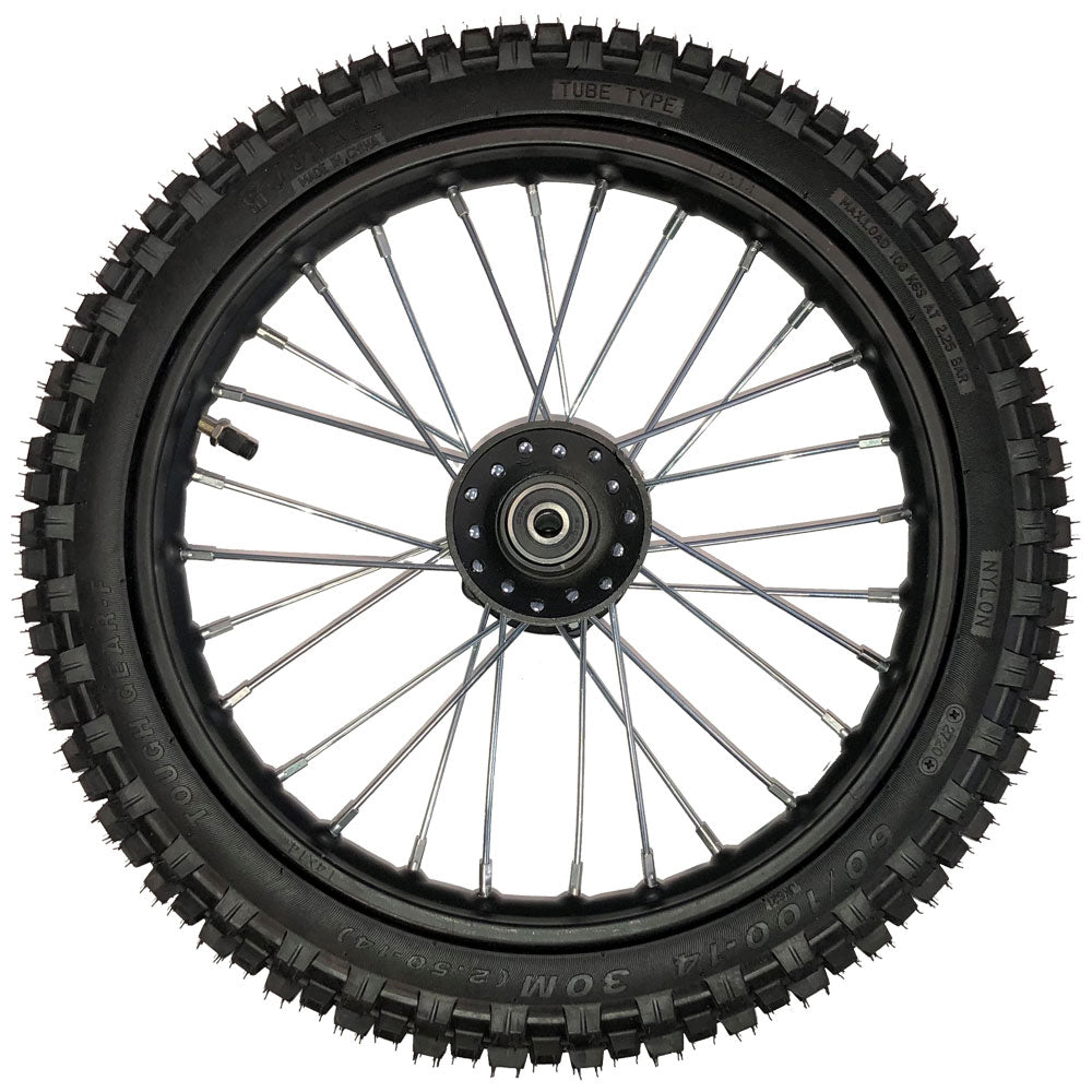 MotoTec Pro 1800w/2000w Dirt Bike Full Front Wheel 60/100-14