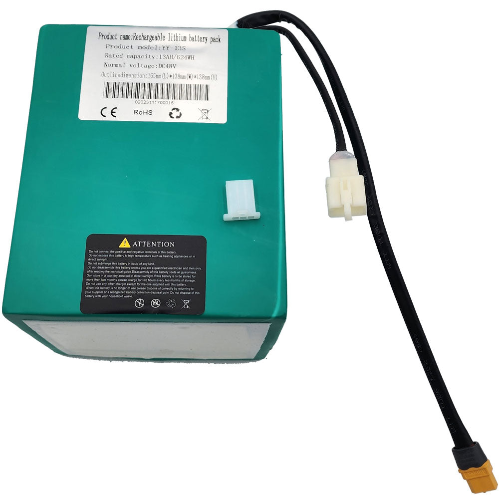 MotoTec 48v13ah Lithium Battery - Pro 1800w - V1