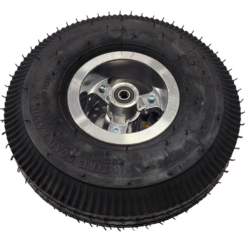 MotoTec Mini Bike V1 Front Wheel Assembly 4.10/3.50-4