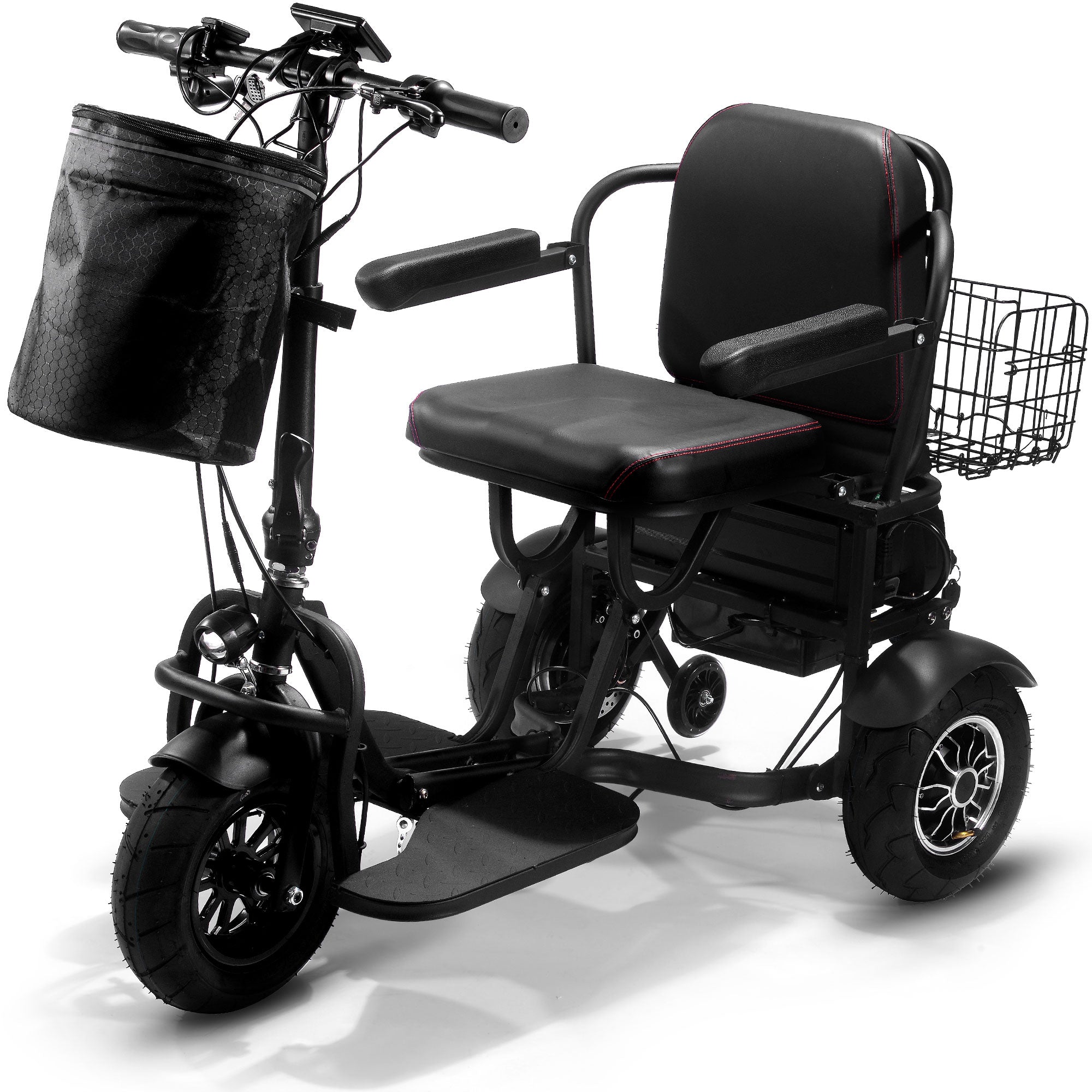 MotoTec Folding Electric Trike 48v 1000w Dual Motor Lithium