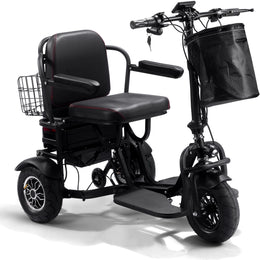 MotoTec Folding Electric Trike 48v 1000w Dual Motor Lithium