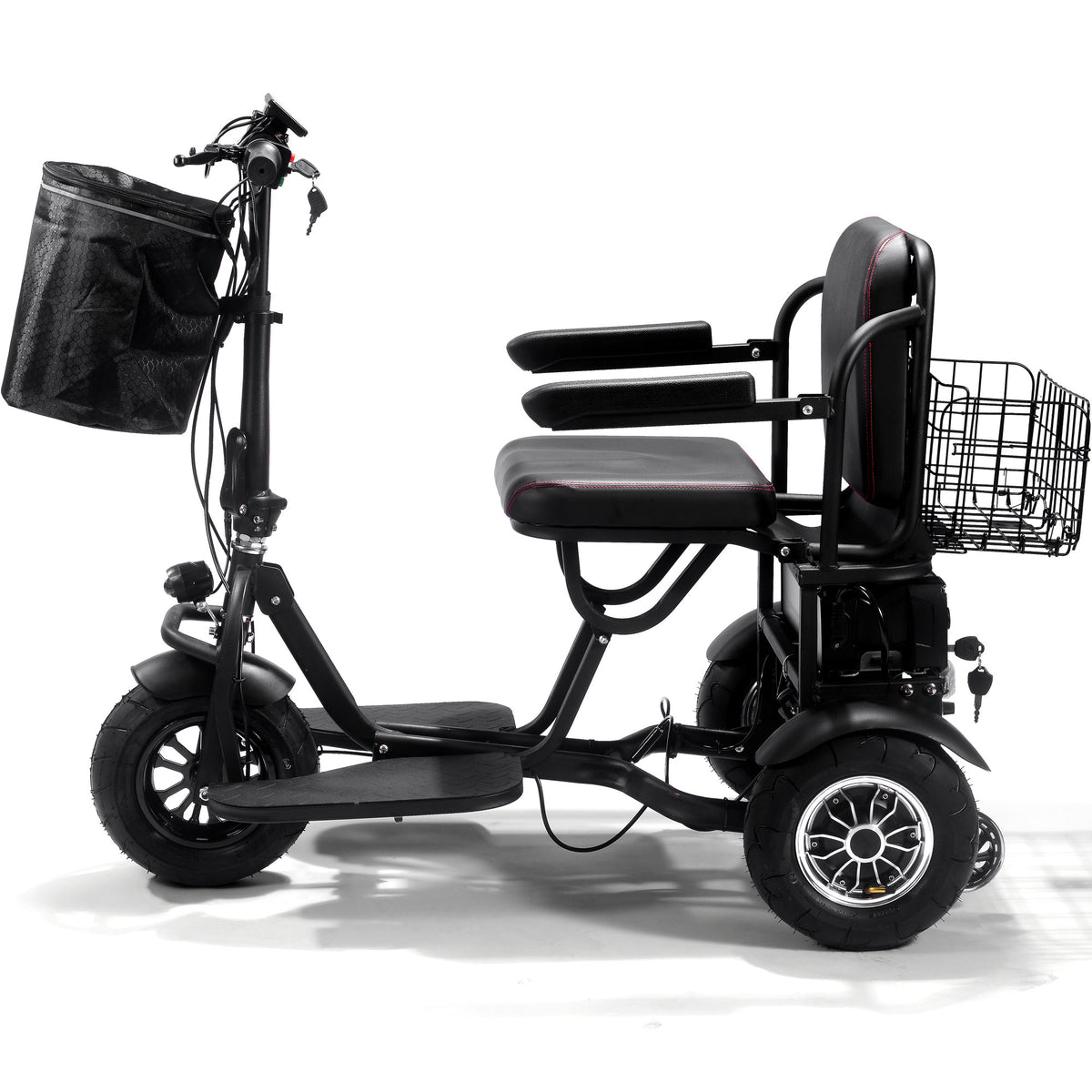 MotoTec Folding Electric Trike 48v 1000w Dual Motor Lithium
