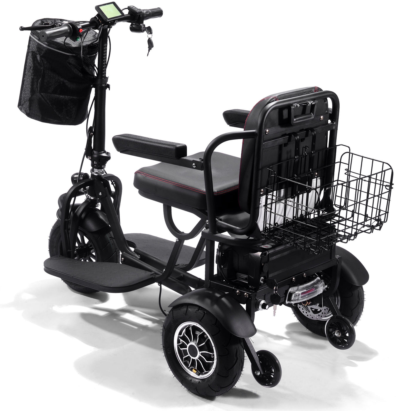 MotoTec Folding Electric Trike 48v 1000w Dual Motor Lithium