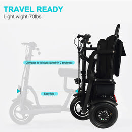 MotoTec Folding Electric Trike 48v 700w Dual Motor Lithium