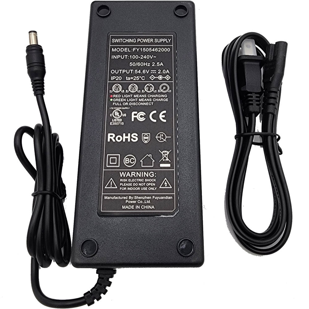 MotoTec Fury 48v Charger Lithium Barrel End