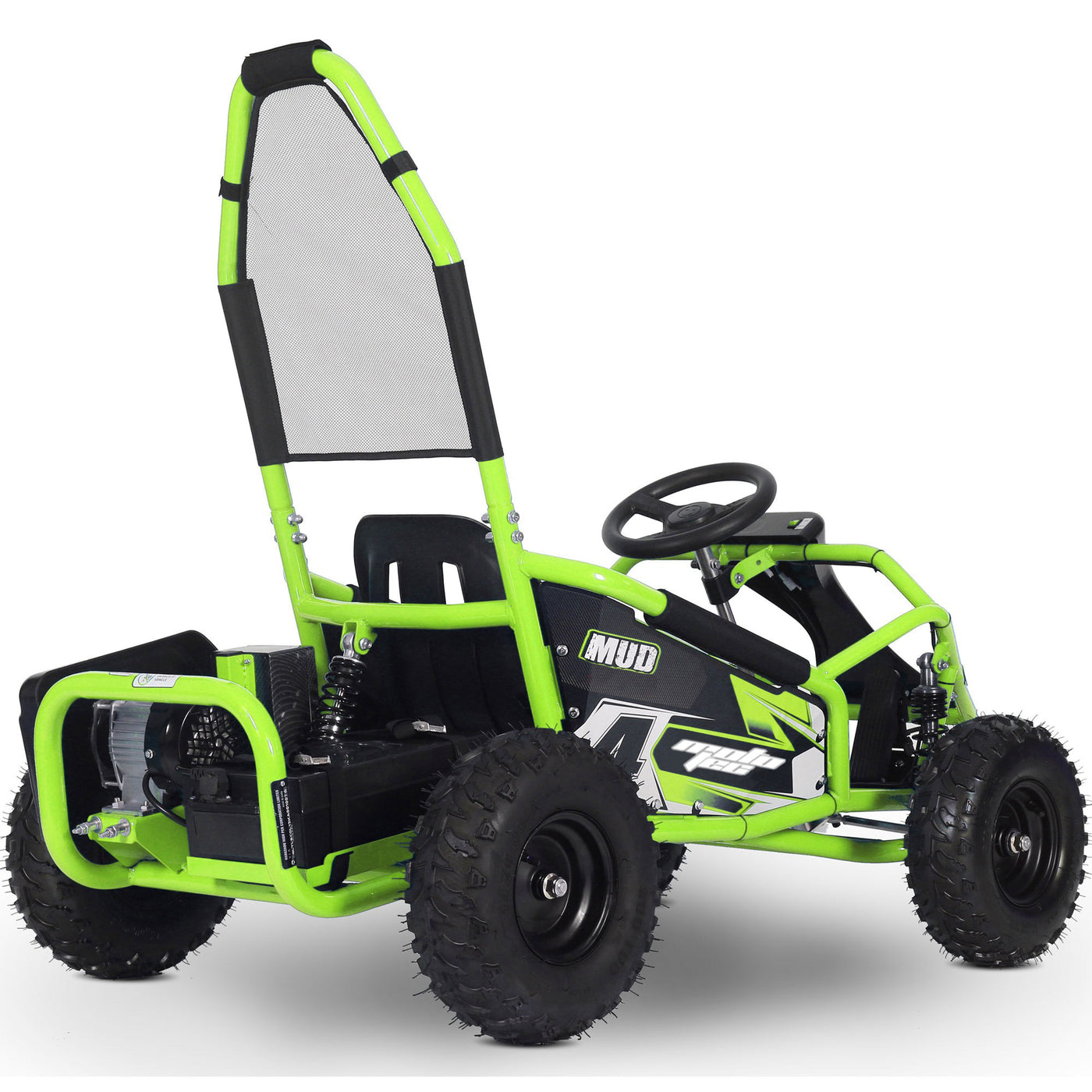 MotoTec Mud Monster Kids Electric 48v 1000w Go Kart Full Suspension