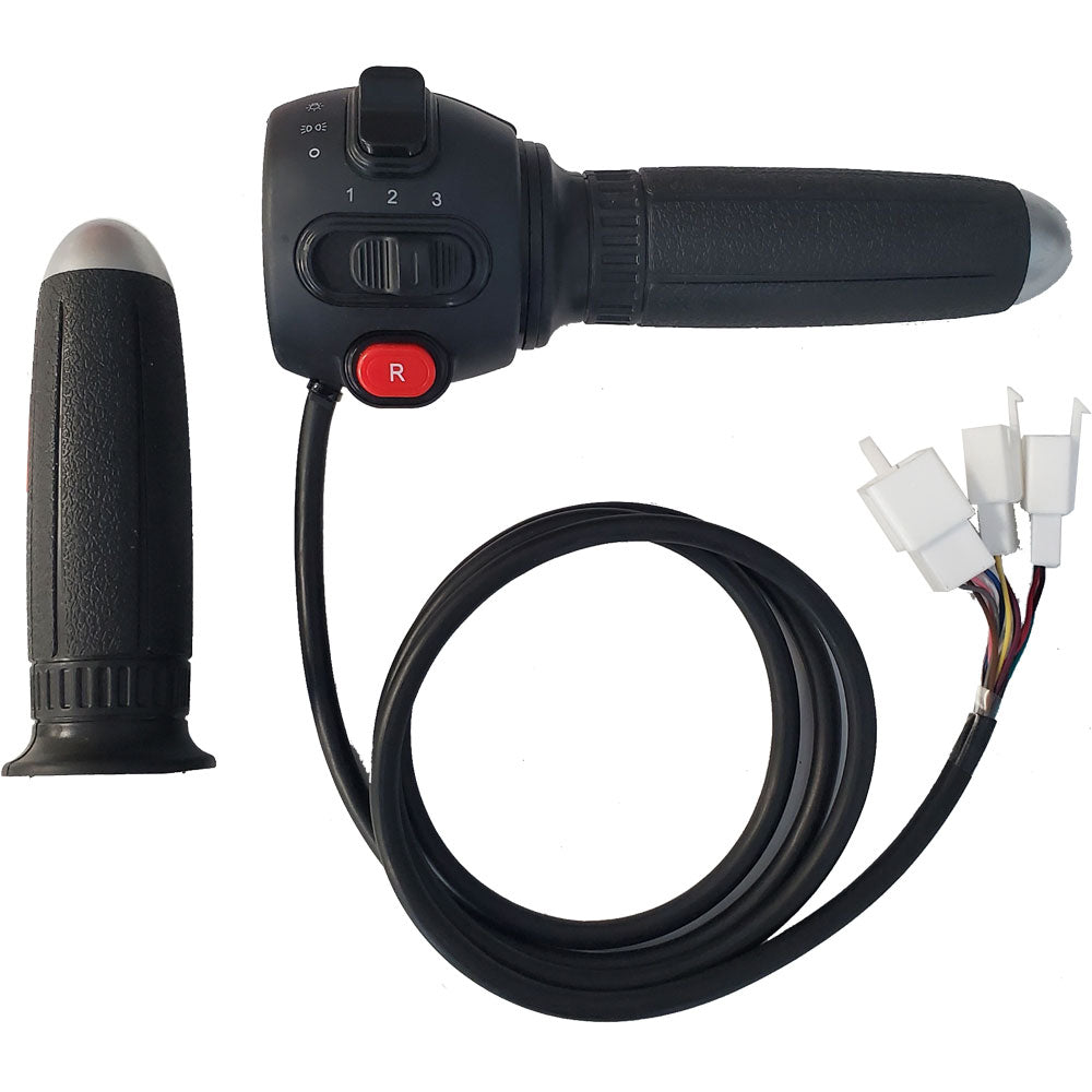 MotoTec Lowboy 60v 2500w Throttle Assembly with Buttons