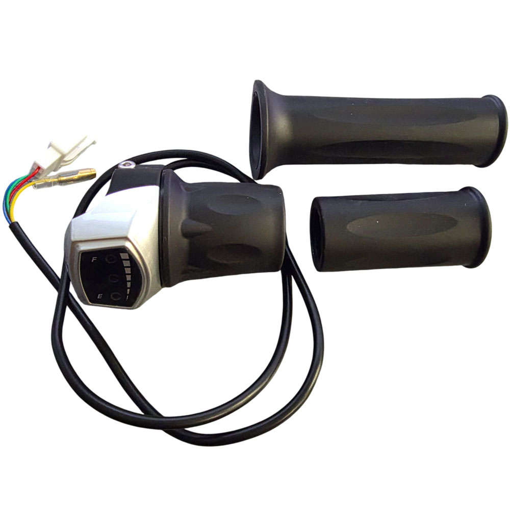 MotoTec 48v 1000w Mini Bike - Twist Throttle Key Assembly V2