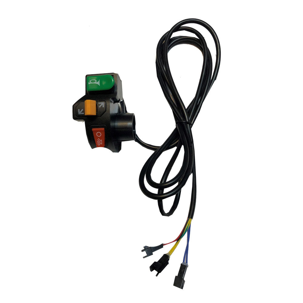 MotoTec Mini Lowboy 48v 800w Left Button Assembly