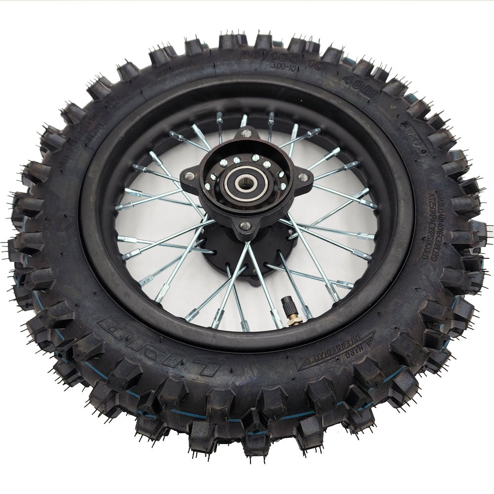 MotoTec Pro 1000 Dirt Bike Full Rear Wheel 80/100-10
