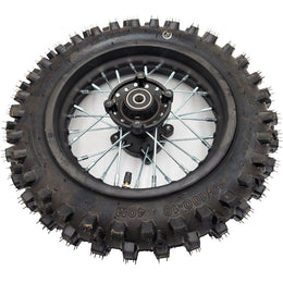 MotoTec Pro 1000 Dirt Bike Full Rear Wheel 80/100-10