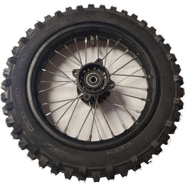 MotoTec Pro 1800w/2000w Dirt Bike Full Rear Wheel 80/100-12