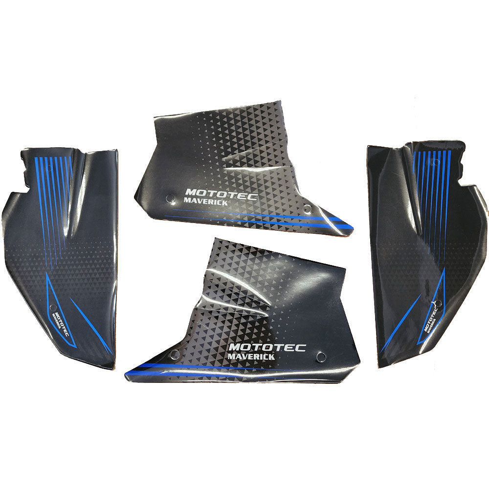 MotoTec 36v Maverick Go Kart - Sticket Kit Blue
