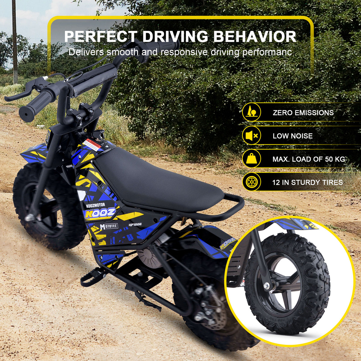 MotoTec 24v 250w (HP120E) Electric Powered Mini Bike
