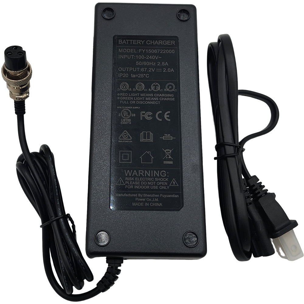 MotoTec Pro Dirt Bike 2000w 60v Charger Lithium