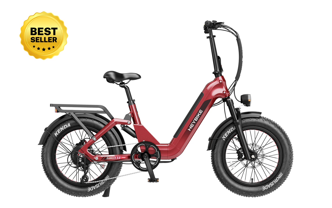 Heybike Ranger 3.0 Pro in ruby red, view 14