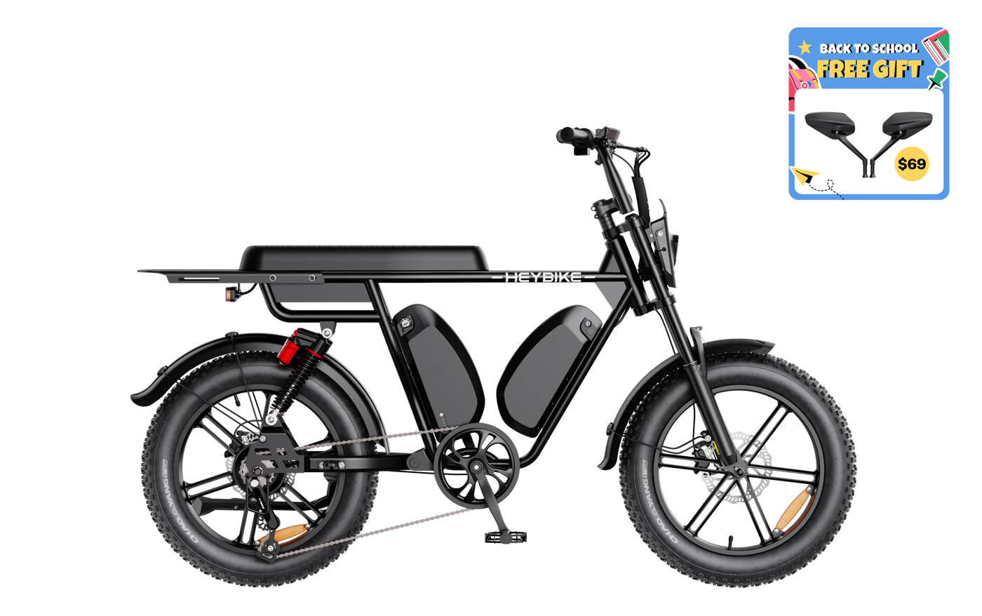 Heybike Saturn in leather black, view 13