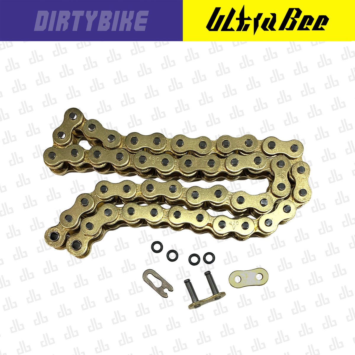 DirtyBike Surron Ultra Bee 420 Primary Drive Sealed X-Ring Replacement Chain