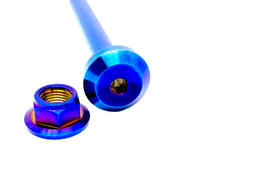 Titanium Surron LBX Jackshaft Bolt and Nut · Titanium Surron, burnt blue
