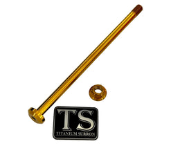 Titanium Surron LBX Jackshaft Bolt and Nut · Titanium Surron, gold