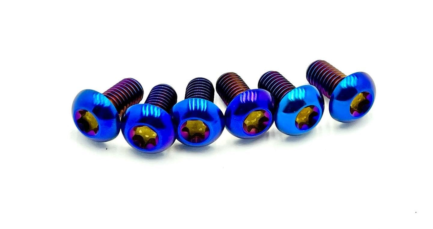 Titanium Side Cover Bolts for Talaria XXX (9 Pieces) · Titanium Surron, burnt blue