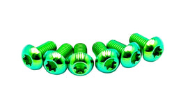 Titanium Bolts for Fork Plastics/ Guards (Most Forks) for E-Ride Pro SS, green