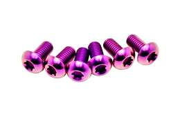 Titanium Bolts for Fork Plastics/ Guards (Most Forks) for E-Ride Pro SS, purple
