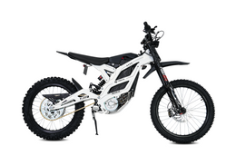 79BIKE Falcon GT in white with a black seat, side profile
