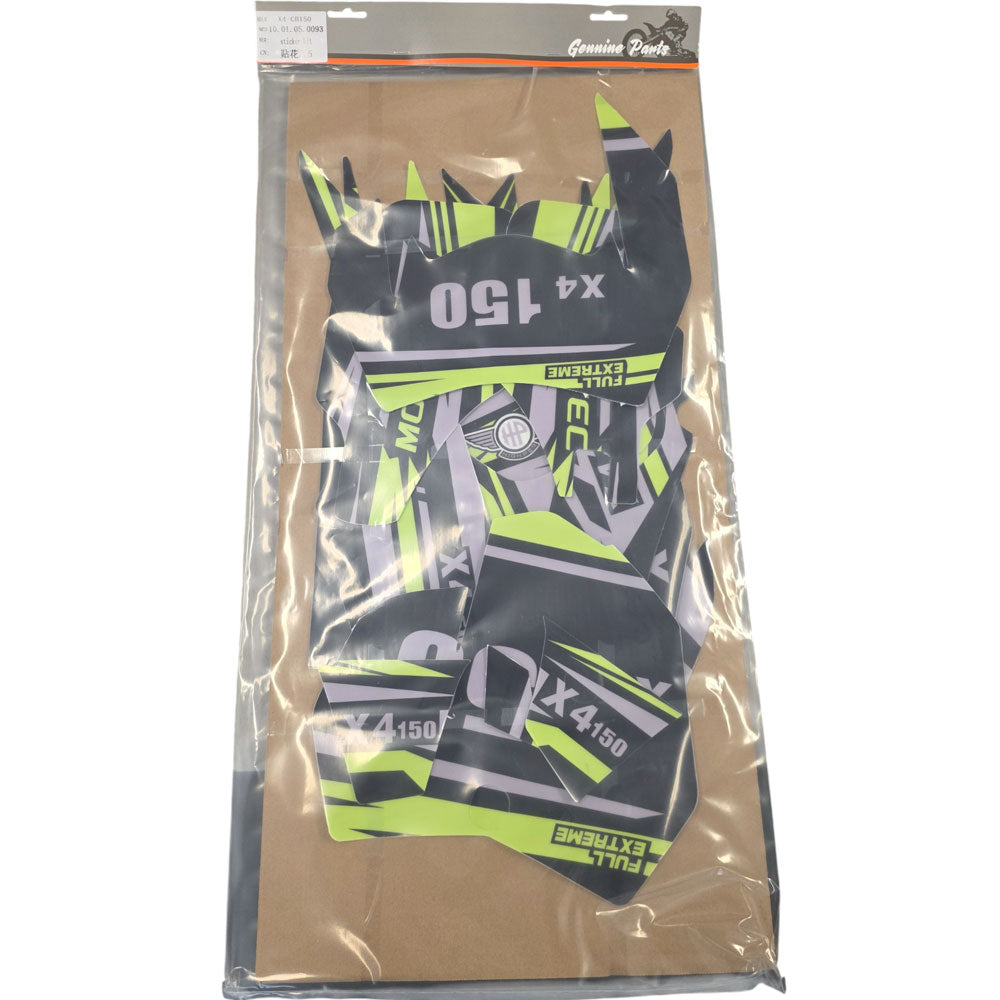 MotoTec X4 Sticker Kit