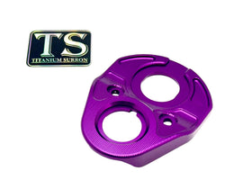 Aluminum Key Cover/ USB Plate for E-Ride Pro · Titanium Surron, purple