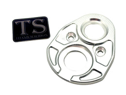 Aluminum Key Cover/ USB Plate for E-Ride Pro · Titanium Surron, silver